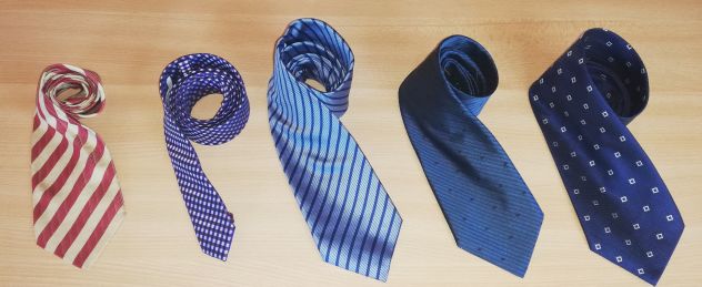 5 Cravatte Firmate, Made in ITALY , 100% Seta e rifinite a mano - Foto 2