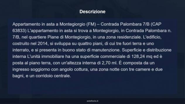 Immobile in asta di 128 m² con più di 5 locali e box auto in vendita a Montegiorgio - Foto 14