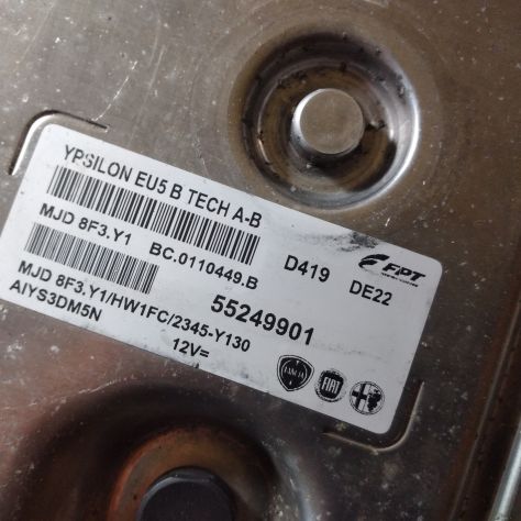 Centralina Motore Magneti Marelli FPT Lancia Ypsilon 1.3 Mjet Mjd8f3.y1 55249901 - Foto 6