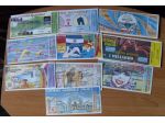 10 BIGLIETTI CON TAGLIANDO LOTTERIE NAZIONALI ITALIANE DAL 1985 AL 1995 -