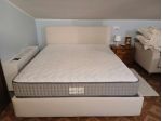 LETTO MATRIMONIALE CON TESTATA RIVESTITI RETE E MATERASSO