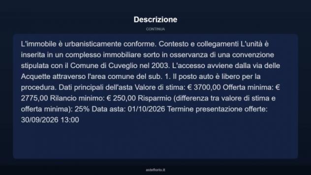 Immobile in asta di 12 m² in vendita a Cuveglio - Foto 6