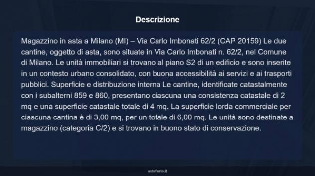 Immobile in asta di 6 m² in vendita a Milano - Foto 4