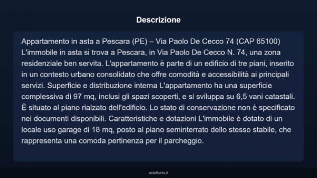 Immobile in asta di 97 m², box auto in vendita a Pescara - Foto 6