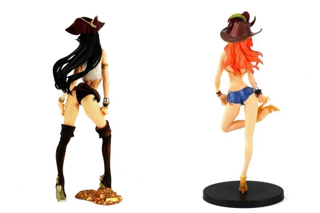 ONE PIECE FLAG DIAMOND SHIP BOA HANCOCK / NAMI ACTION FIGURE MODELLINO PIRATESSA - Foto 3