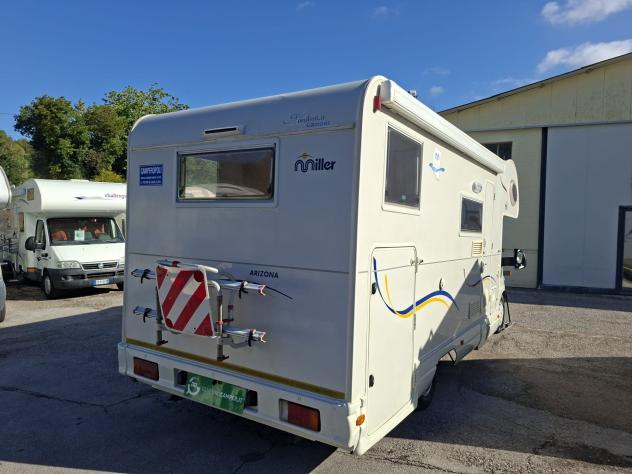 CAMPER MILLER DUCATO MANSARDATO 6 POSTI DINETTE LETTO MATRIMONIALE CLIMATIZZATORE FOTOVOLTAICO GARAGE CAMPEGGIO USATI GENERALI 1782 - Foto 4