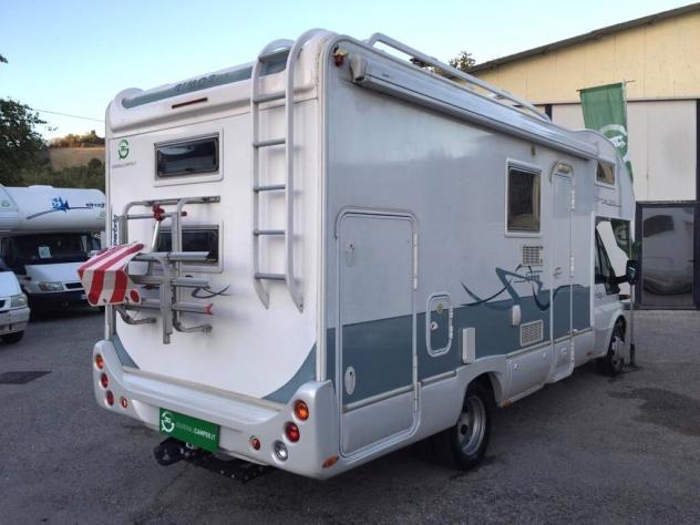 CAMPER RIMOR FORD MANSARDATO GARAGE 6 POSTI CASTELLO GEMELLATO POSTERIORE GANCIO TRAINO GENERALI USATI - Foto 4