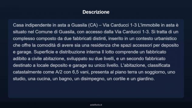 Immobile in asta di 98 m² con più di 5 locali e box auto in vendita a Guasila - Foto 4