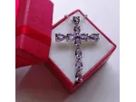 Croce + Catenina in Argento e Ametista
