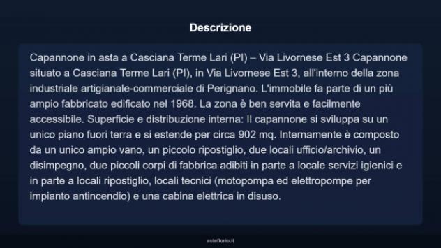 Immobile in asta di 902 m² in vendita a Casciana Terme Lari - Foto 3