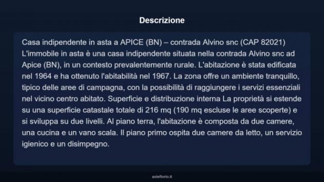 Immobile in asta di 216 m² con più di 5 locali in vendita a Apice - Foto 4