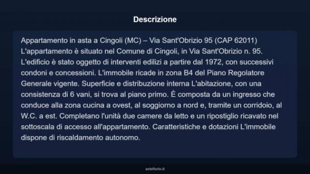 Immobile in asta di 90 m² con più di 5 locali in vendita a Cingoli - Foto 4