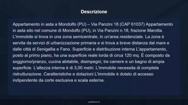 Immobile in asta di 184 m² con più di 5 locali in vendita a Mondolfo - Foto 17