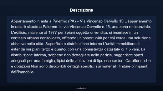 Immobile in asta di 113 m² in vendita a Palermo - Foto 4