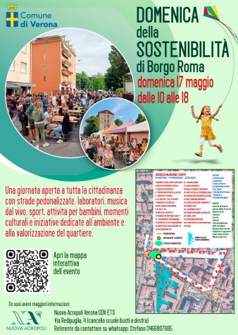 17/05 :17 MAGGIO: DOMENICA DELLA SOSTENIBILITA' di Borgo Roma