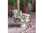 CESTA CON FIORI IN CERAMICA  CAPODIMONTE-