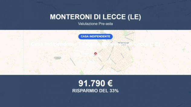 Immobile in asta di 246 m² con più di 5 locali in vendita a Monteroni di Lecce
