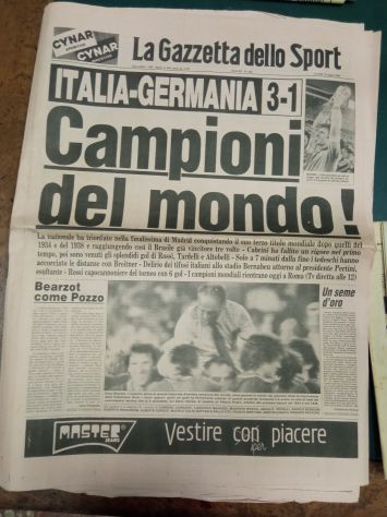 Campioni del mondo! La gazzetta dello sport 1982