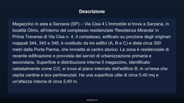 Immobile in asta di 5 m² in vendita a Sarzana - Foto 4