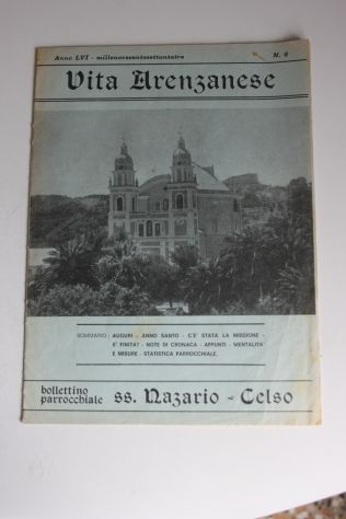 Bollettini parrocchiali anni 50/60 Arenzano Liguria SS Nazario e Celso da collez - Foto 8