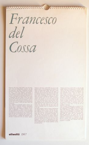 Olivetti calendario del 1967