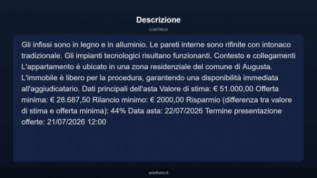 Immobile in asta di 72 m² in vendita a Augusta - Foto 8