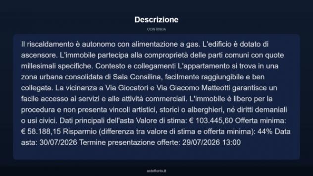 Immobile in asta di 108 m² in vendita a Sala Consilina - Foto 12