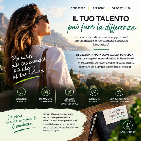 Hai voglia di qualcosa in più ? E' il momento giusto per cambiare prospettiva