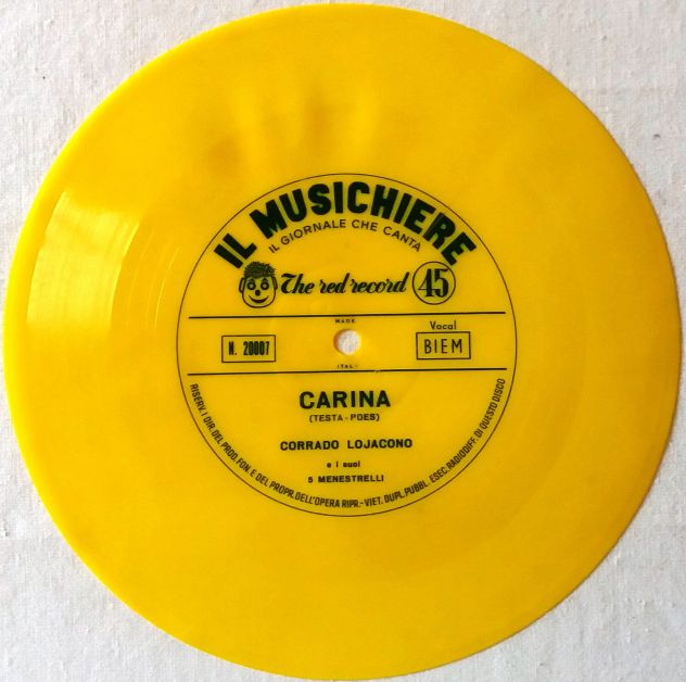 4 Flexi-disc -Inserti aIla Rivista Il Musichiere con pubblicità diverse-1959 - Foto 3