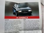 ALFA ROMEO DEPLIANT PIEGHEVOLE ORIGINALE
