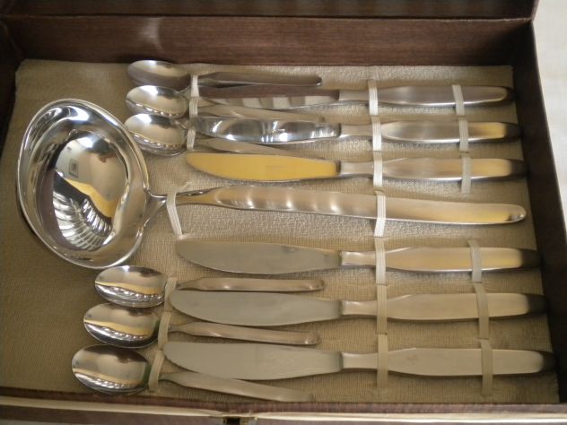 CONFEZIONE POSATE IN ACCIAIO INOX WINTAGE 25 PZ - Foto 3