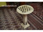 Tavolo da gioco a scacchiera in marmo