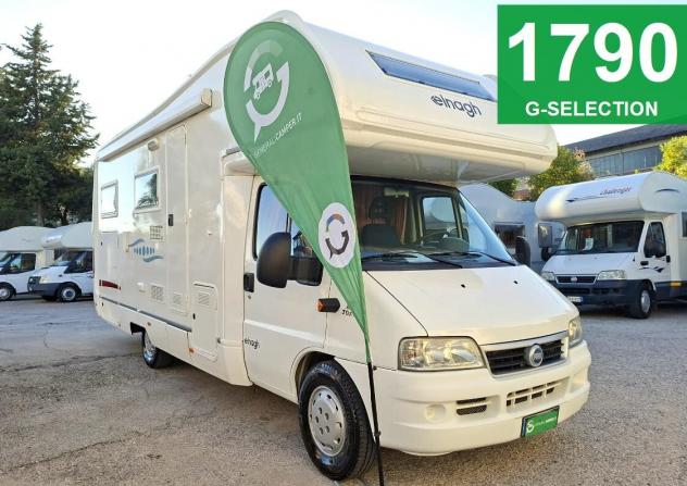 CAMPER ELNAGH DUCATO MANSARDATO 6 POSTI DINETTE GARAGE LETTO MATRIMONIALE CLIMATIZZATORE FOTOVOLTAICO CAMPEGGIO USATI 1790