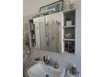 Pensile bagno grigio con due ante a specchio usato