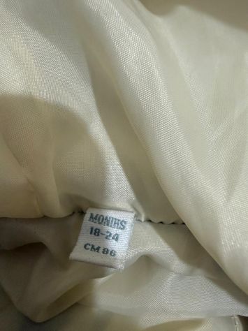 Piumino Bimba Fagottino – Fantasia Floreale Blu/Crema – 18-24 Mesi (86 cm) - Foto 3