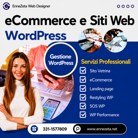 Creazione, assistenza e gestione siti WordPress e eCommerce