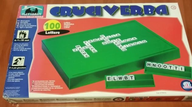 Cruciverba gioco da tavolo distribuito da Globo - Completo - Vintage anni 80