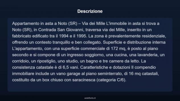 Immobile in asta di 172 m², box auto in vendita a Noto - Foto 4