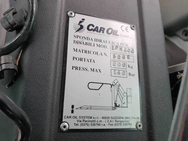 SOLLEVATORE PER CARROZZINE DISABILI CAR OIL EPH200 - Foto 3