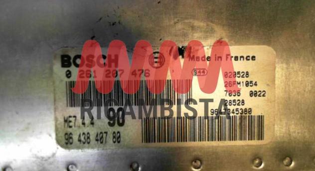 0261207476 9643840780 Citroen Xsara 1.6 centralina motore Bosch - Foto 2