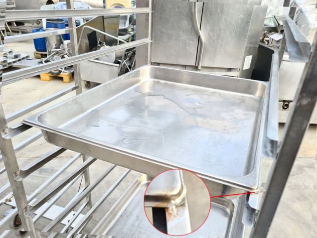 carrelli inox per pasticcerie usati - Foto 2