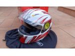 Casco integrale moto rosso grigio bianco Axo Goblin Wave Helmet tg. XL