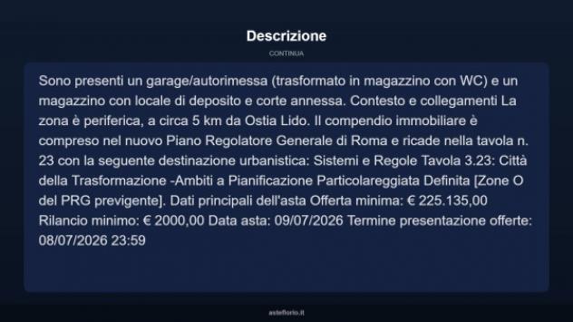 Immobile in asta di 302 m² con più di 5 locali e box auto in vendita a Roma - Foto 4