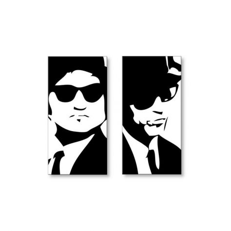 Quadro The Blues Brothers dipinto a mano pop art - Foto 2