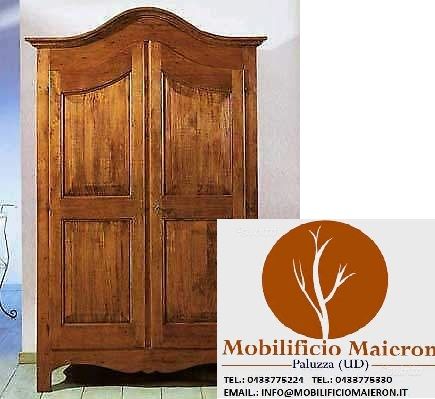 Mobili Rustici Classici Armadio in Legno 2 Ante Camere Da Letto Nuove NOn Usate - Foto 2