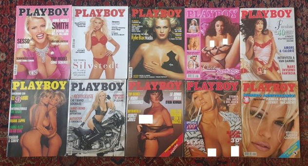 Lotto 10 Playboy Italia Victoria Silvstedt Anna Nicole Smith Jenny McCarthy ecc