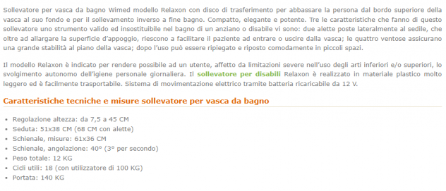 SOLLEVATORE PER VASCA DA BAGNO - Foto 3