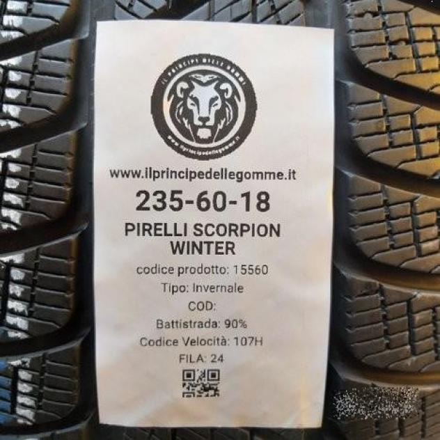 4 gomme 235 60 18 pirelli a15560 - Foto 2