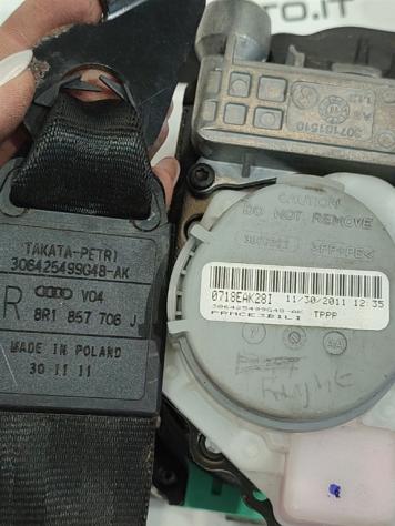 CINTURA DI SICUREZZA ANTERIORE DESTRA AUDI Q5 Serie (8RB) 8R1857706J CAH (0812) - Foto 3