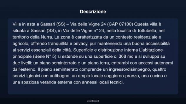 Immobile in asta di 368 m² con più di 5 locali in vendita a Sassari - Foto 4